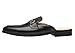 ELANROMAN Backless Mule Loafers Men Fashion Luxury Slip on Flats Genuine Leather Shoes Black US 10.5
