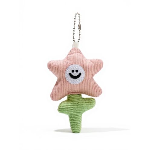 CHENXIAOHONG Bolsa Feminina Transversal de Ombro com Estampa de Estrela, Bolsa de Festa de Corduroy, Bolsas de Mão e Ombro Femininas Modernas e Casuais (Pingente Rosa)