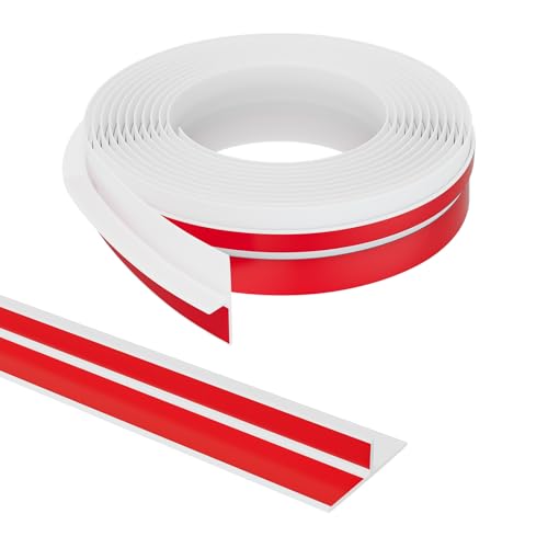 Elvone T-Shaped Weather Stripping Seal, White Silicone, 1.97 in x 20 ft