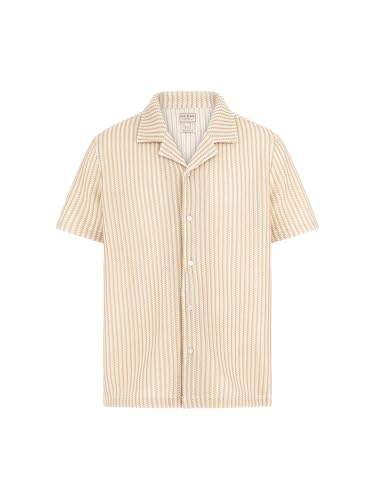 GUESS Men's Short Sleeve Larson Knit Shirt - Main Image