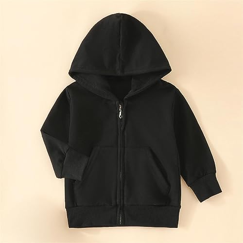 MVNB Moletom com capuz de manga comprida lisa para meninos e meninas com capuz pulôver para meninos