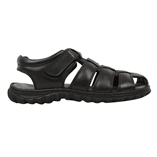 Image of Men's Toe Closed Fisherman Sandals with Memory Foam