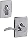 Schlage Lock Company F59-ACC-CEN-RH Accent Right Handed Interior Pack Lever Set with Single C, Satin Chrome