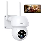 [Panorámica e Inclinación Flexibles y Cobertura de 360°] - Gracias a la rotación horizontal de 355 ° y la rotación vertical de 110 °, la cámara vigilancia wifi exterior GNCC Pan and Tilt garantiza una toma panorámica de todo lo que te rodea, y monitorea cada rincón de tu hogar o tienda y no monitorear puntos ciegos