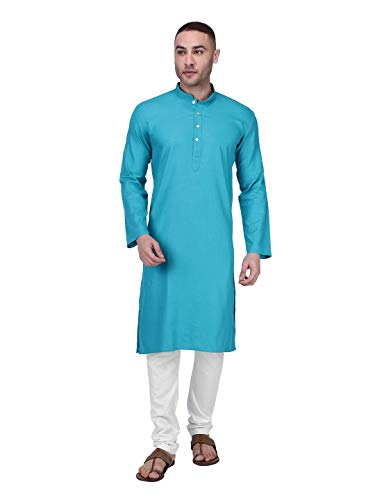 Image of Rajubhai Hargovindas Men's Premium Cotton Solid Kurta