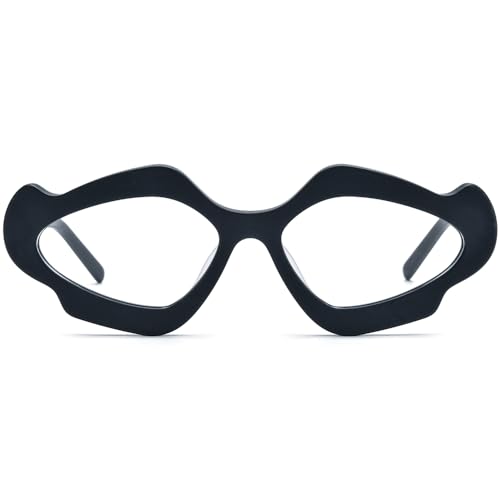Image of HEPIDEM Multicolor Acetate Glasses Frame Women Cat Eye Eyeglasses Men Optical Spectacles 9291