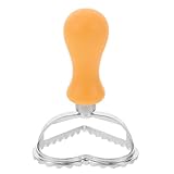 SOIMISS Zinklegierung Ausstechform Herzförmig mit Randblumenmuster Backwerkzeug für Kekse Ravioli...