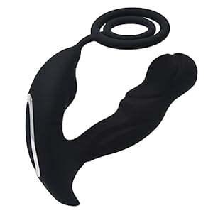 Anale plug anale vibrators voor hem met schokfunctie vibratiemodi afstandsbediening binnen, stekker mannen siliconen anale vibrator, seksspeeltjes voor de mens,Black