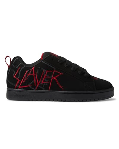 DC Shoes Slayer Court Graffik Shoes for Men, Black, Black