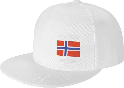 Norwegian Flag Adjustable Outdoor Baseball Hat Flat Hat