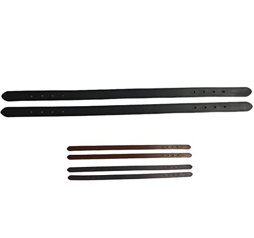 Majestic Ally 2 Pcs Smooth Replacement Leather Crown For Breakaway Halter (Black) #TOP1