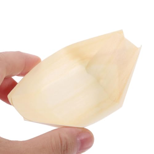 Barquitos de madera de 200 piezas desechables para sushi 5