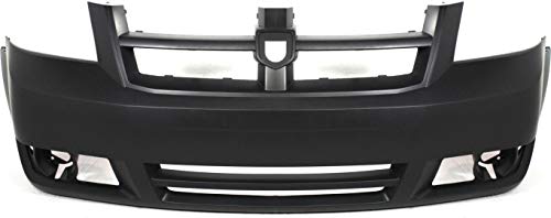 Evan Fischer Front Bumper Cover Compatible with 2008-2010 Dodge Grand Caravan CH1000924