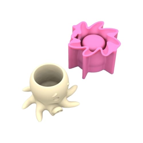 Octopus Succulent Planter Silicone Mold Crafting Vase Moulds Pen Holder Moulds