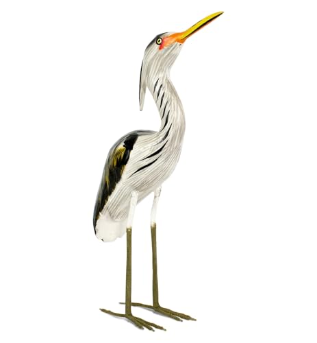 Oiseau côtier héron bleu sculpté main idée cadeau décoration authentique - 8