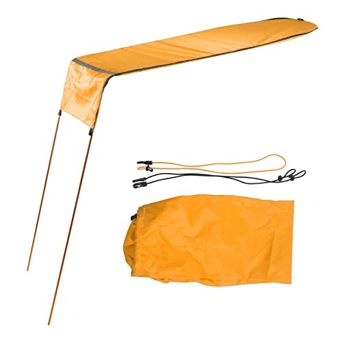 Kayak Shad Shade Policone portatile portatili portatili pieghevoli set di canoa in canoa kayak accessori premium in nylon impermeabile in tessuto oxford pali in alluminio (Arancia)