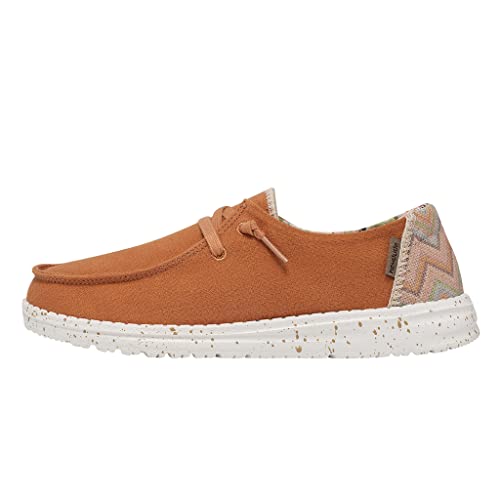 Image of HEYDUDE Women's Wendy Mango Size 5 | Women's Shoes | Women's Lace Up Loafers | Comfortable & Light-Weight