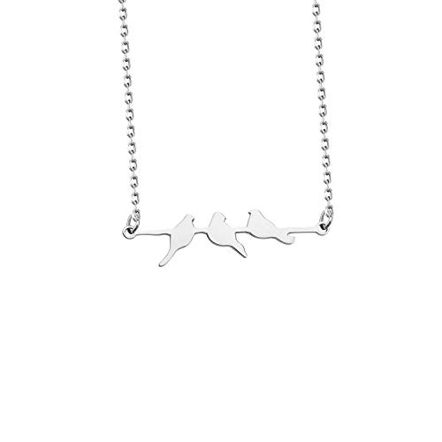 AKTAP Little Birds on a Branch Necklace - Love Bird Jewelry