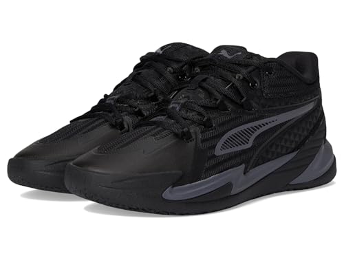 Image of PUMA Mens Dagger Basketball Shoes Puma Black /Galactic Gray 13 Medium