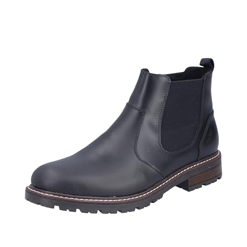 Rieker Herren 32052 Chelsea-Boot, Schwarz, 43 EU