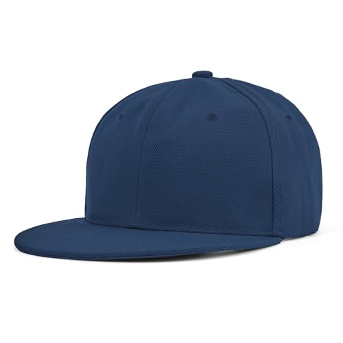 Image of Century Star Snapback Hats for Men Flat Bill Brim Baseball Cap Women Adjustable Hip Hop Style Blank Trucker Hat