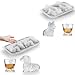 ACOOKEE 3D Dachshund Dog Ice Cube Mold, 4 Hole Fun Shapes Large Corgi Dog Ice Cube Tray for Whiskey,Cocktail,Bourbon, Cute Novelty Dachshund Dog Gifts for Women, BPA Free