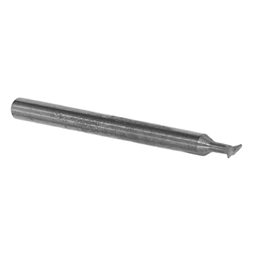 Image of Kadimendium Dovetail End Mill Cutter Carbide 2 Flute Metric Metalwork Cutting Endmill Tool 3mm Dovetail End Mill Cutter (3 X 45 Degree X 40L)