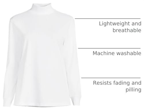 Image of Lands' End Women's Plus Size Long Sleeve Super T Mock