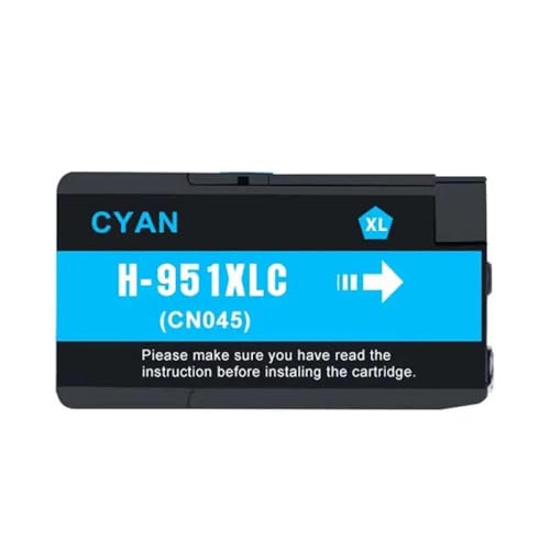 Cartouche d'encre 951XL cyan haute capacité pour imprimante HP OfficeJet Pro 8600 et 8610