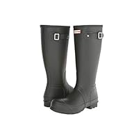 Hunter Men's Rain Boot, Dark Olive, 8 UK