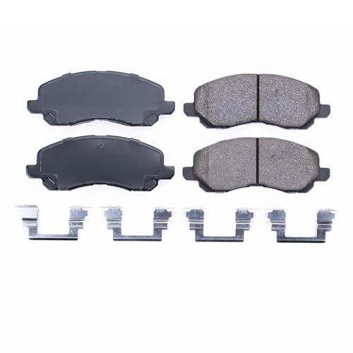 Image of PowerStop Front Brake Pads for Chrysler 200 2011-14 |Sebring 2001-02 |Sebring 2004-05 |Sebring 2007-10 |Dodge Avenger 2008-14 - Z17 Ceramic Brake Pads with Installation Hardware, 17-866