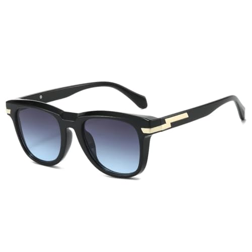 Lunettes de soleil carrées UV400 dégradées polygone tendance pour femmes et hommes
