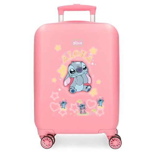 Joumma Disney Stitch You&Me Maleta de Cabina Rosa 33x50x20 cms Rígido 2,35 kgs Cierre de combinación Lateral ABS 2,35 kgs 33L Equipaje de Mano