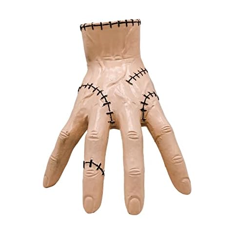 Wednesday Addams Family Thing Hand, Thing Addams Family Hand, Cosplay Hand By Addams Family, Latex/Plush Palm, Scary Props Decorations Gift For Fans, Hand Model Funny Cosplay (A) Cover