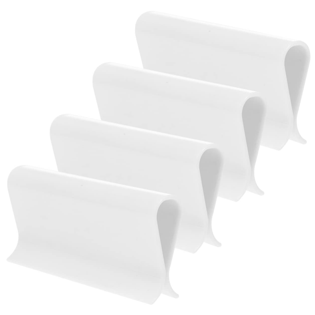 ORFOFE 4pcs R Cloth Clip Zebra Blinds for Windows down Roller Shades Lifting R Type Lifting Clamp Shade Grips Cordless Window Blinds Rolling Shutter Grip Household Fixture Plastic White