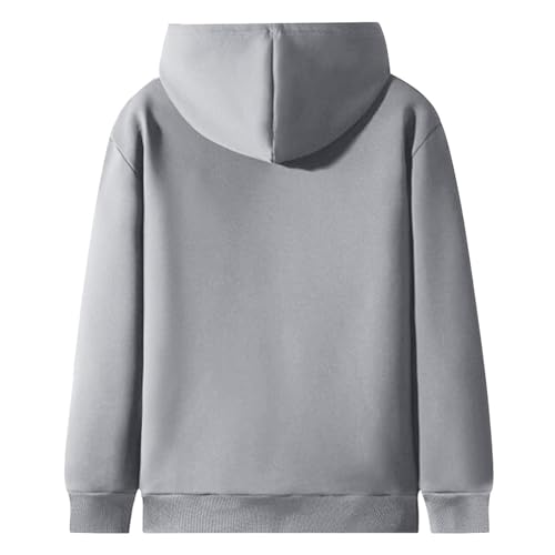 Chaqueta con capucha de forro polar pesado abrigo gris XXXXL 3