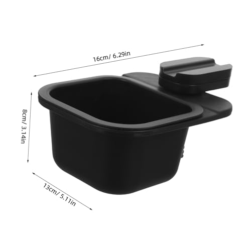 Cabilock bote de basura pequeño con clip para escritorio negro miniatura 2