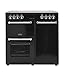 Belling Kensington 90Ei Range cooker Plaque avec zone à induction A Noir - Fours et cuisinières (Cuisinière, Noir, Rotatif, Tactil, Devant, émail, Plaque avec zone à induction)