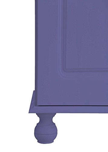 Image of APRODZ Solid Wood Sideboard Cabinet for Living Room | Wooden Storage Cabinet with 3 Drawers & 3 Doors | Kitchen Crockery Cabinet | Drawer Cabinet for Dining Room Bedroom | 161x35x79 cm,Siberian Iris