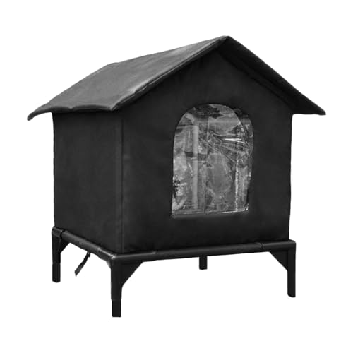 Cuccia Gatto Esterno Coibentata Casetta Per Gatti Da Esterno Impermeabile In Tessuto Oxford 4600D Nicchie Per Animali Domestici Per Giardino Cortile Interno Casa Inverno Estate Animali Domestici Cani