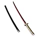NMDNNJ Adatto per Demon Slayer, Tsugikuni Yoriichi, Katana Giapponese, Fan degli Anime, Fatto A Mano, Giochi di Ruolo Anime, Spade, Legno Squisito, Oggetti da Collezione, Selezione di Regali