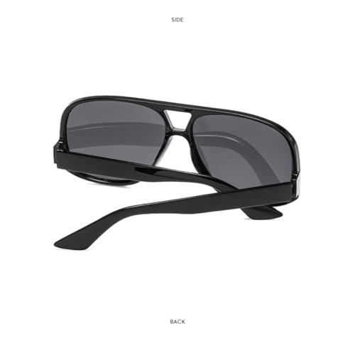 Lunettes de soleil rétro UV400 unisexes style vintage vert léopard - 5