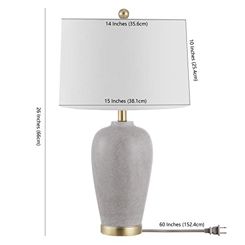 Lámpara de Mesa SAFAVIEH Gris con Puerto USB 26 pulg miniatura 5
