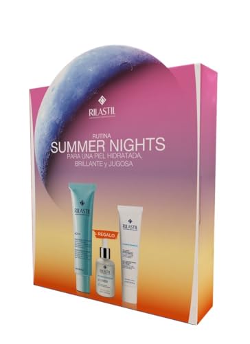 Rilastil Pack Summer Nights Hidratante, Iluminador y Antiarrugas - Pack Aqua Mascarilla Hidratante 75ml + Gel-Crema Hydrotenseur 40ml + REGALO Serum Hydrotenseur 15ml