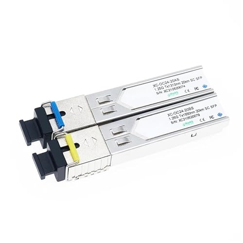 Módulo de fibra óptica SFP con conector SC gigabit de doble longitud 1310 y 1550 nm