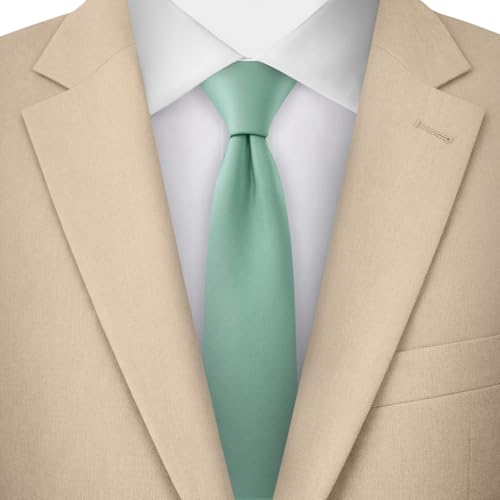 Image of Jacob Alexander Men's Skinny Width 2 inch Solid Color Tie
