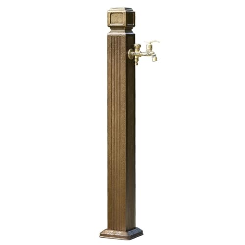 Fontaine à colonne d'eau pour jardin extérieur – Design vertical antigel de 110 cm – Durable et élégant pour l'irrigation paysagère et l'utilisation de la ferme