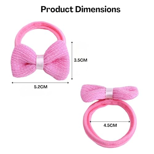 Image of BendJoy 24 Pcs Kids Hair Ties Set, Colorful Cute Hair Elastics with Soft Stretch for Girls | Butterfly & Flower | Gentle for Babies | No-Snag | Ponytail Holders | Everyday Hair Styling