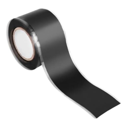 EXQUIMEUBLE Cinta Selladora Autoadhesiva para Tuberías de Agua Cinta Adhesiva de Silicona Negra 30 M Resistente a Altas Temperaturas y Alta Presión para Reparación y Sellado Industrial