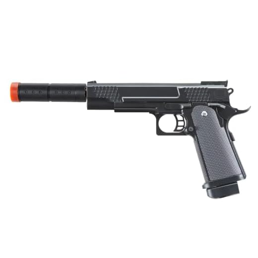 P2 Spring Powered Airsoft Pistol ABS Lightweight (Black)